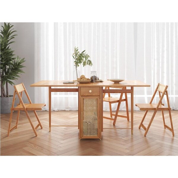 Collapsible Dining Table With Pulleys