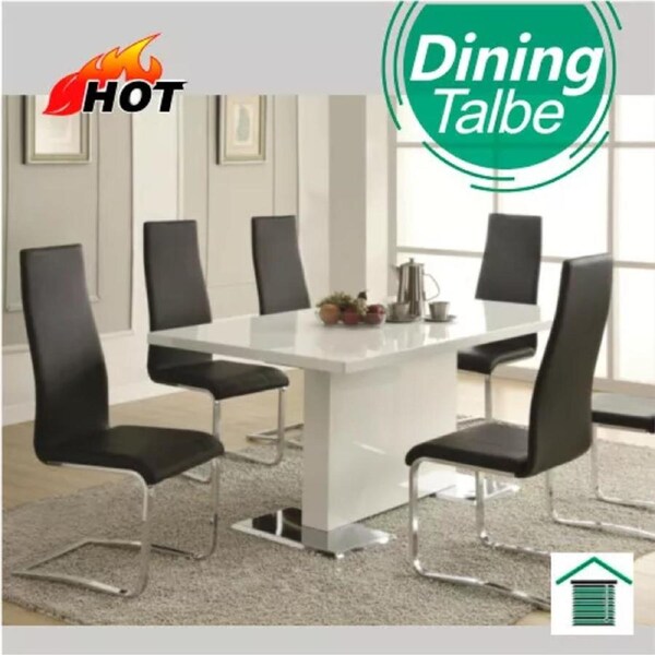 NEW White Hi High Gloss Modern Contemporary Dining Table Top 160cm (no chairs)