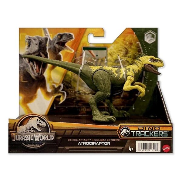 Jurassic World Dino Trackers Strike Attack Atrociraptor Action Figure