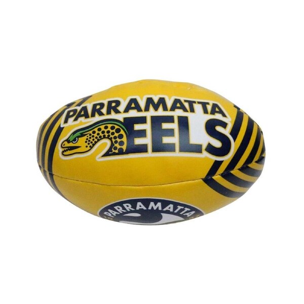 NRL 2025 6 Inch Sponge Football - Parramatta Eels - Supporter Ball