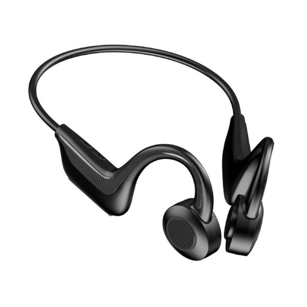 Laser Open Ear Sports Earphones Black with MicroSD and Bluetooth Wireless Playback
