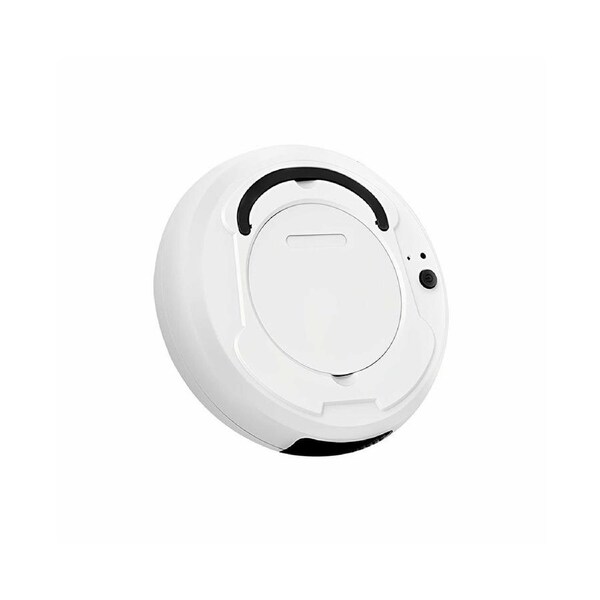 Portable Robot Vacuum Sweeper Cleaner - USB Rechargeable - White