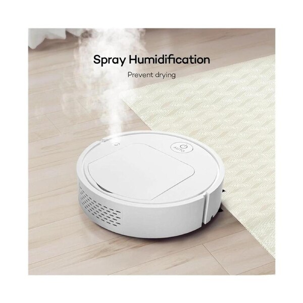 2024 New 4 in 1 Robot Vacuum Cleaner USB Rechargeable Automatic Cleaning Sweeper Wet Mop Vacuum Cleaner White