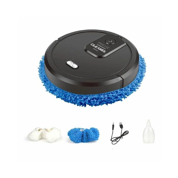Smart Robot Automatic Mop Floor Remote Operation Sweeping Dust Cleaning Machine Appliances Vacuum Cleaner Robot B Black/
