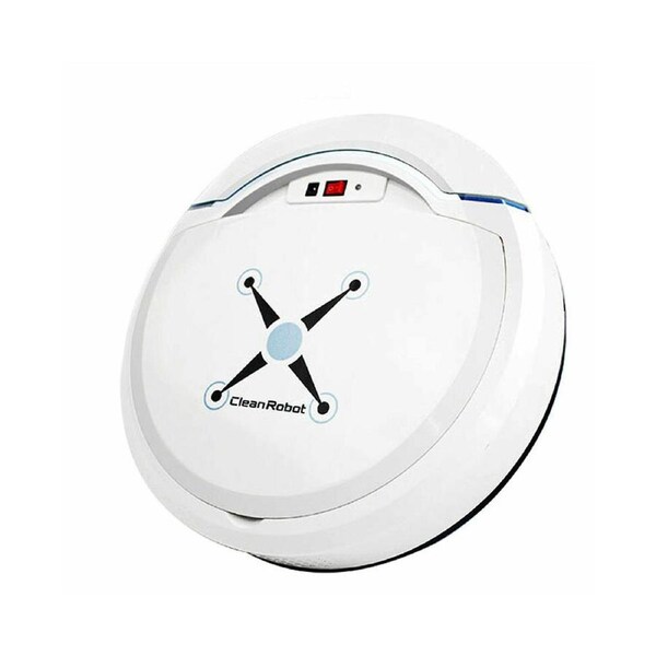 Automatic Sweeping Robot Floor Cleaner, Rechargeable Home Cleaning Intelligent Robot Vacuum Cleaner Sweeping Machine(White)