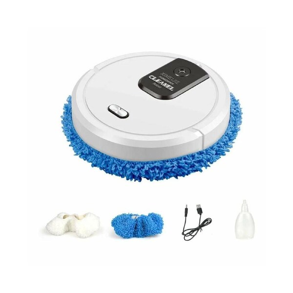 Smart Robot Automatic Mop Floor Remote Operation Sweeping Dust Cleaning Machine Appliances Vacuum Cleaner Robot B White/