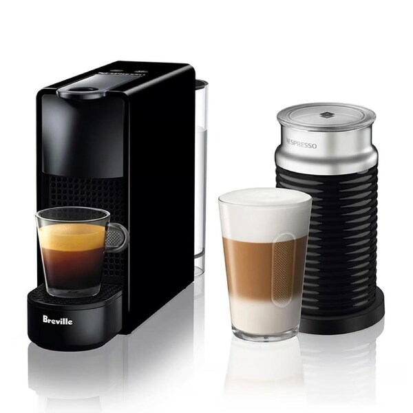 Nespresso Essenza Mini Coffee Machine by Breville Bundle Black