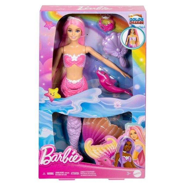 Barbie Fantasy Colour Change Mermaid Malibu Barbie Doll