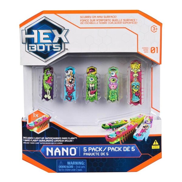 Hex Bots Nano 5 Pack with 1 Nano Flash