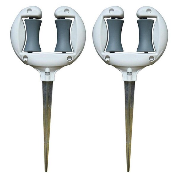 2pcs Garden Hose Stand Ground Insert Outdoor Watering Pipe Holder Positioning