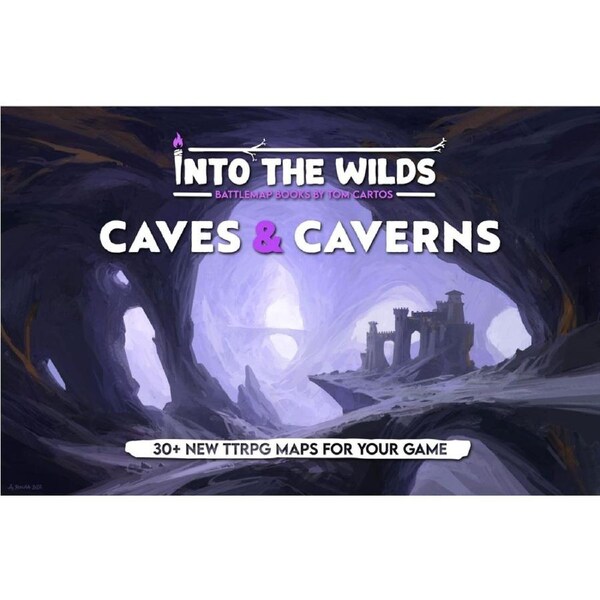 Into the Wilds Battlemap Books - Caves & Caverns