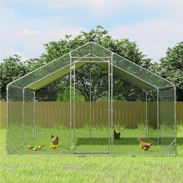 Pawz Chicken Coop Cage Large Walk in Hen Run Rabbit Hutch Ferret House Cover 4m