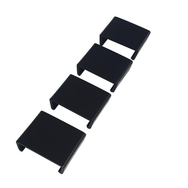 Clamps For Stackable Shelves 4 Pack Black