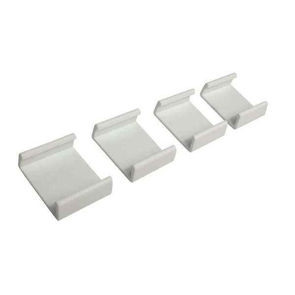 Clamps For Stackable Shelves 4 Pack White