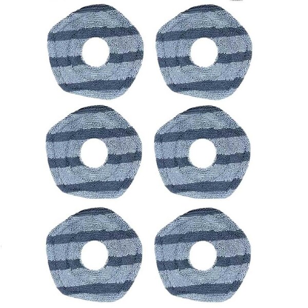 6 Mopping Pads For eufy X9 Pro & X10 Pro Omni Robot Vacuum Cleaners