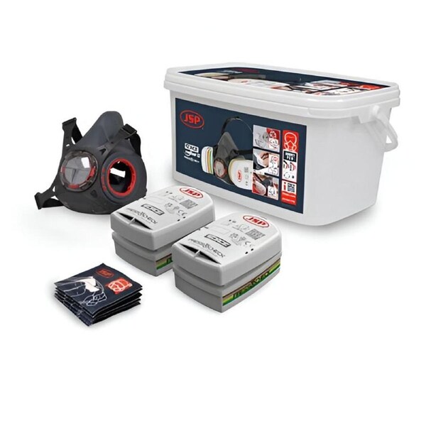 Force Typhoon 8 Half Mask Respirator Multi-Gas Kit With Abek1P2 Filters
