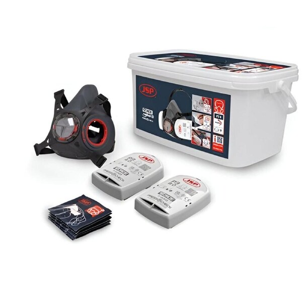 Force Typhoon 8 Half Mask Respirator Asbestos/Silica/Dust Kit With P2 Filters