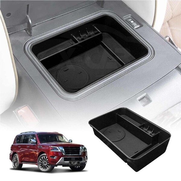 Armrest Organizer Tray for Nissan Patrol 2012-Onwards Y62 Series Centre Console Storage Box Accessories