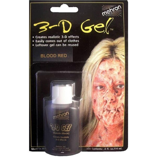 Small 14ml Blood Red 3-D Gel Special Effects Halloween Makeup