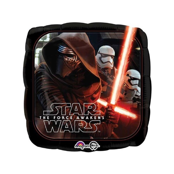 Star Wars Force Awakens Print 45cm Square Foil Balloon