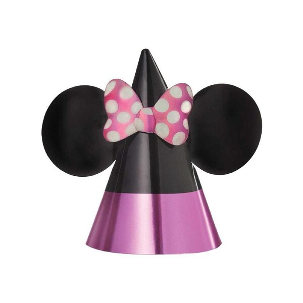 Minnie Mouse Forever 8 Pack Cone Party Hats