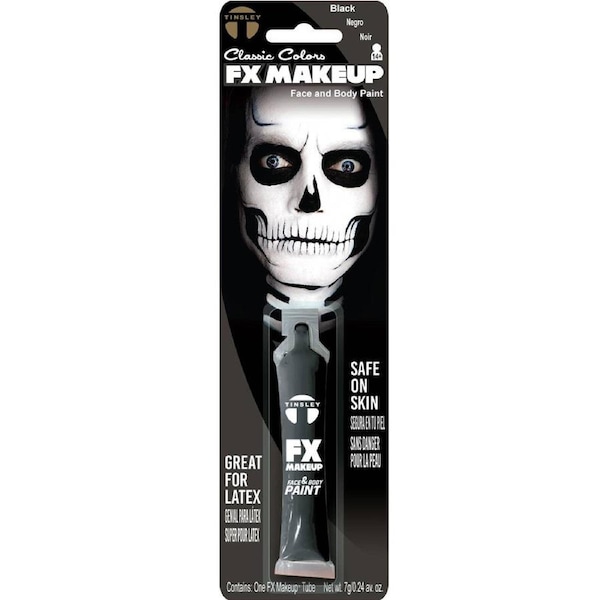 Deluxe Black Face and Body Paint Costume Makeup