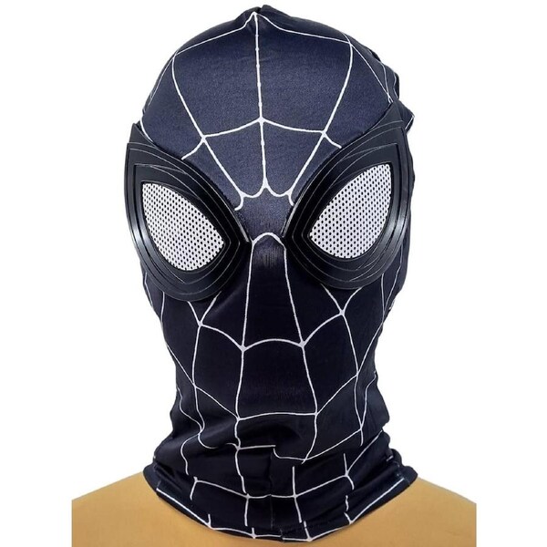 Spider Superhero Black Suit Costume Mask