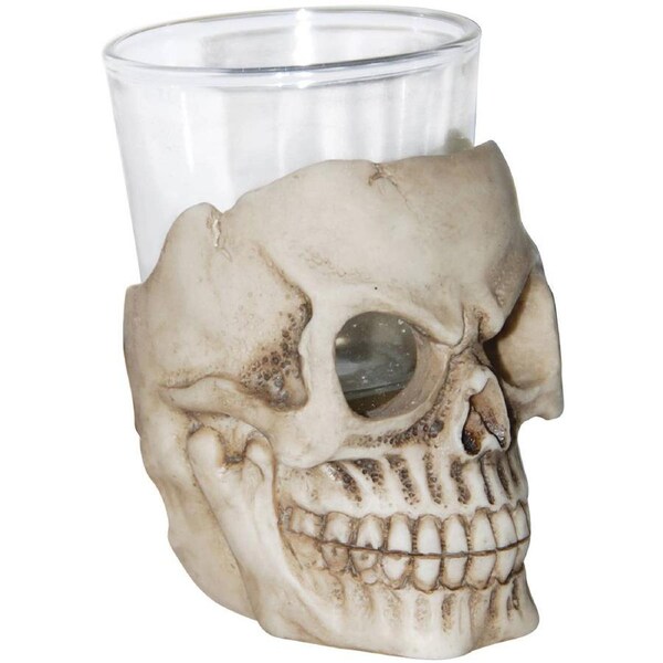 Novelty Human Skull Head Shot Glass Halloween Decoration