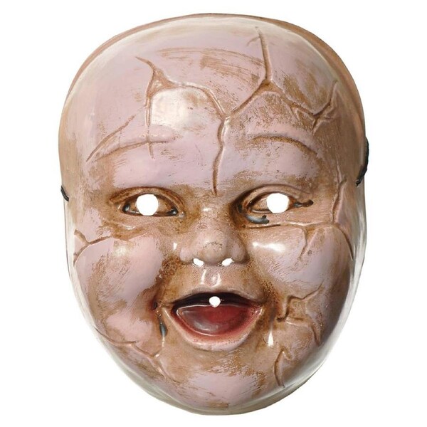 Smiling Cracked Baby Doll Halloween Mask