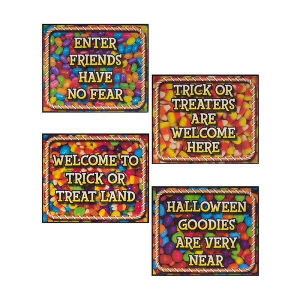 Trick or Treat Child Friendly Halloween Decoration Signs