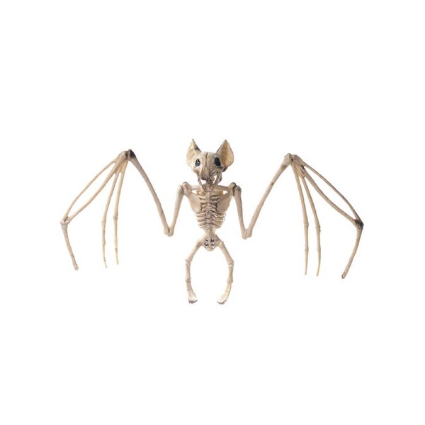 Small Plastic Skeleton Bat Halloween Decoration