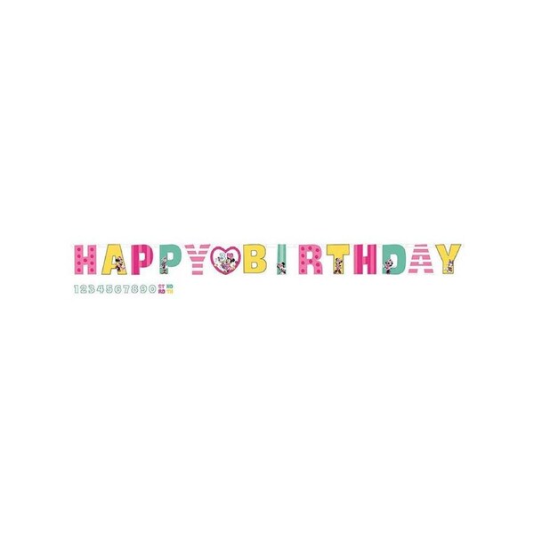 Minnie Mouse Happy Helpers Add An Age Happy Birthday Banner