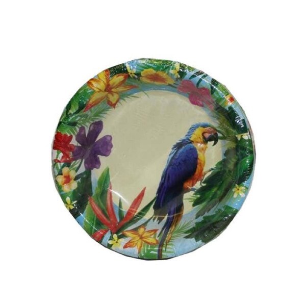 Hawaiian Parrot Party Bowls - 10 Pack