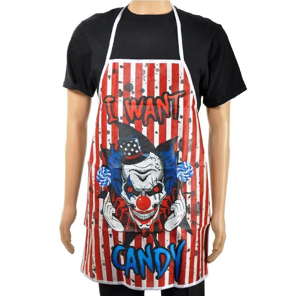 Freak Show I Want Candy Halloween Apron