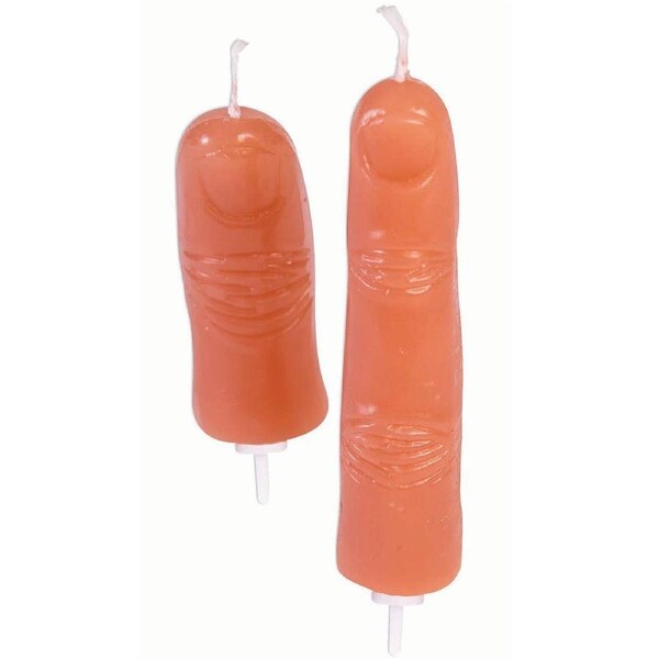 Realistic Finger Candles Halloween Party Props - 5 Pack