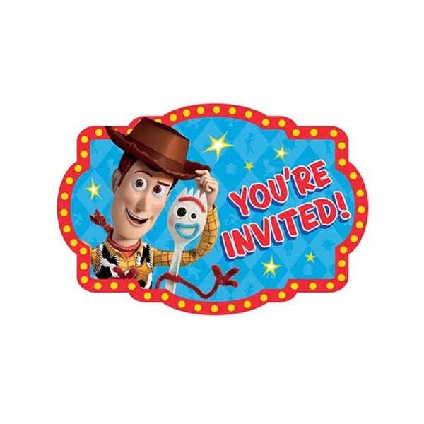 Toy Story 8 Pack Party Invitations