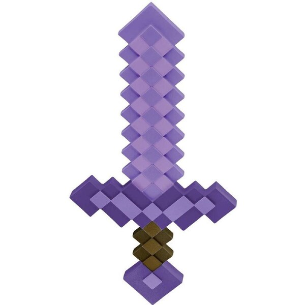 Enchanted Purple Minecraft Sword Costume Weapon