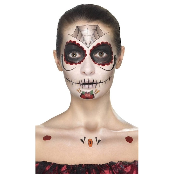 Sugar Skull Senorita Womens Day of the Dead Makeup Kit