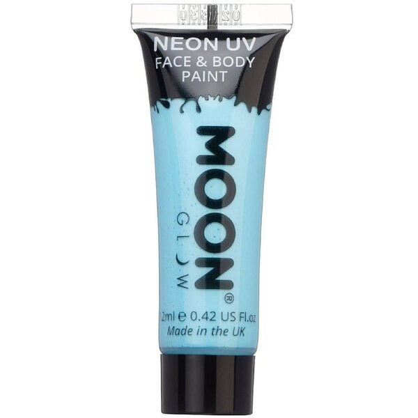 Moon Glow UV Reactive Pastel Blue Cream Face Paint