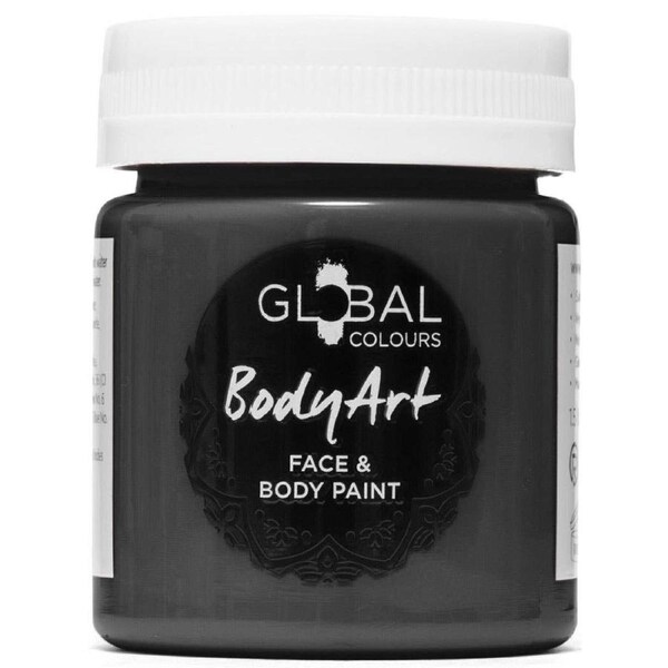 Global Colours 45ml Black Cream Face and Body Paint