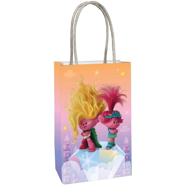 Trolls 3 Band Together 8 Pack Paper Party Favour Bags