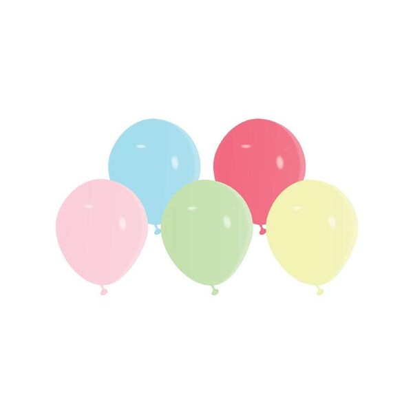 Pastel Colours 20 Pack Small 12cm Latex Balloons