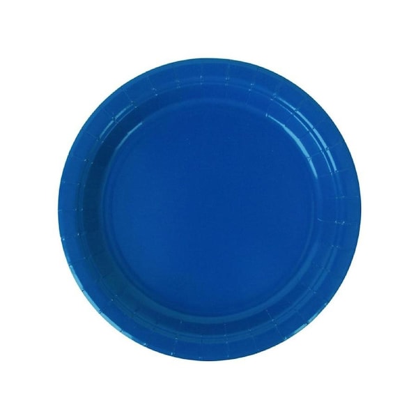 Azure Blue Large 23cm 20 Pack Paper Party Plates