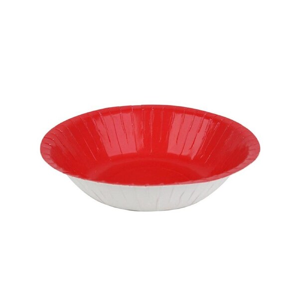 Cherry Red 18cm 20 Pack Paper Party Bowls