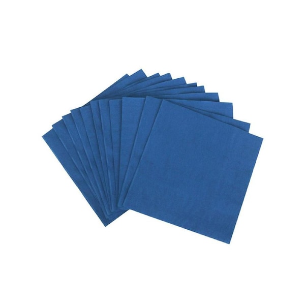 Azure Blue 40 Pack Square 23cm Paper Party Napkins