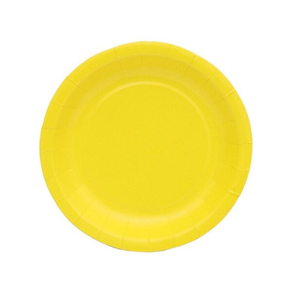 Dandelion Yellow Small 18cm 20 Pack Paper Party Plates