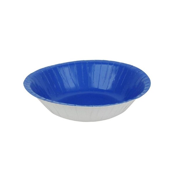 Azure Blue 18cm 20 Pack Paper Party Bowls