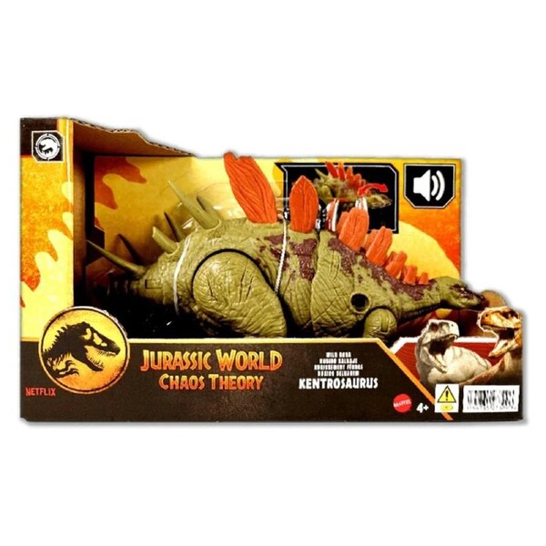Jurassic World Chaos Theory Wild Roar Kentrosaurus Action Figure
