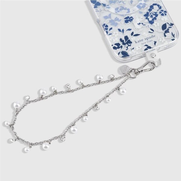 Kate Spade Phone Charm Wrist Strap - Dazzling Pearl