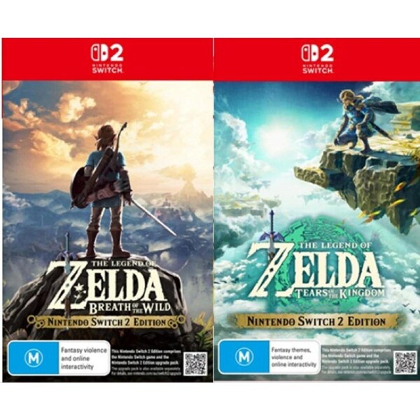 The Legend of Zelda Breath of the Wild & Tears of the Kingdom Switch 2 Bundle